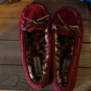 Dark red Airwalk moccasins. Size 7.5